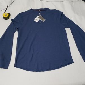 IKE BEHAR quarter button thermal top